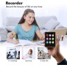 64go lecteur mp3 bleutooth 5.3 avec haut-parleur, 2.8" grand écran mp3 qualité sonore hifi audio mp4 baladeur sport de radio fm 
