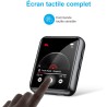 64gb lecteur de musique portable avec haut-parleur, bleutooth 5.0, qualité sonore haute fidélité sans perte mp3, radio fm, enreg