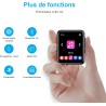 64gb lecteur de musique portable avec haut-parleur, bleutooth 5.0, qualité sonore haute fidélité sans perte mp3, radio fm, enreg