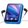 Lecteur mp3 bleutooth 5.0 32 go avec écran tactile complet, lecteur de musique hi-fi sans perte avec boîtier en métal, avec radi