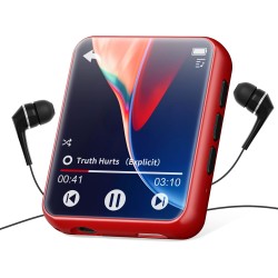 Lecteur mp3 32 go bleutooth 5.0, lecteur de musique portable avec haut-parleur, qualité sonore haute fidélité avec enregistremen