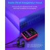 Lecteur mp3 32 go bleutooth 5.0, lecteur de musique portable avec haut-parleur, qualité sonore haute fidélité avec enregistremen