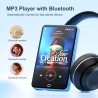 Lecteur mp3 avec bleutooth et wifi, oilsky 80gb 4'' 1080p lecteur mp4 à écran tactile, android 9.0, lecteur mp3 portable avec sp