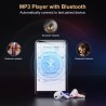 Lecteur mp3 avec bleutooth et wifi, oilsky 80gb 4'' 1080p lecteur mp4 à écran tactile, android 9.0, lecteur mp3 portable avec sp
