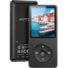 Agptek 64go mp3 bleutooth 5.3 avec haut-parleur & bouton volume, lecteur musical portable radio fm enregistrement podomètre vidé