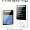 64go lecteur mp3 bleutooth 5.3 agptek lecteur musical avec haut-parleur et bouton volume baladeur portable sans perte hifi 70h u