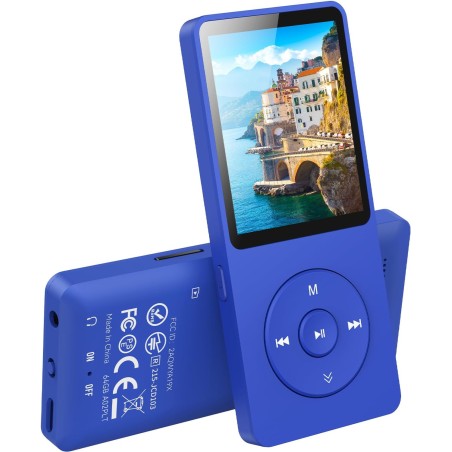 64go lecteur mp3 bleutooth 5.3 agptek lecteur musical avec haut-parleur et bouton volume baladeur portable sans perte hifi 70h u