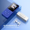 64go lecteur mp3 bleutooth 5.3 agptek lecteur musical avec haut-parleur et bouton volume baladeur portable sans perte hifi 70h u