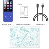 64go lecteur mp3 bleutooth 5.3 agptek lecteur musical avec haut-parleur et bouton volume baladeur portable sans perte hifi 70h u