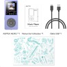 64go lecteur mp3 bleutooth 5.3 agptek classique lecteur musical avec haut-parleur& bonton volume baladeur portable sans perte hi