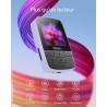 Yoton lecteur mp3 baladeur avec bleutooth 5.2, 64 go de mémoire, radio fm, enregistrement vocal, contrôle du volume indépendant,