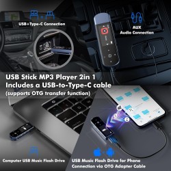 64go lecteur mp3 usb portable avec bleutooth 5.3, clip pour le sport et la course à pied, radio fm, enregistreur vocal, transfer