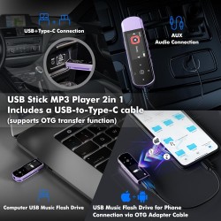 64go lecteur mp3 usb portable avec bleutooth 5.3, clip pour le sport et la course à pied, radio fm, enregistreur vocal, transfer