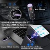 64go lecteur mp3 usb portable avec bleutooth 5.3, clip pour le sport et la course à pied, radio fm, enregistreur vocal, transfer