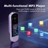 64go lecteur mp3 usb portable avec bleutooth 5.3, clip pour le sport et la course à pied, radio fm, enregistreur vocal, transfer