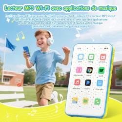 132gb mp3 players with bleutooth wifi, lecteur de musique pour enfants, 2000mah mp4 players with 4 pouces touchscreen, android 1