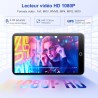 Lecteur mp3 80go avec wifi et bleutooth, lecteur mp4 4.02 pouces touchscreen avec haut-parleurs, mp3 player avec caméra 13mp, le