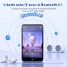 Lecteur mp3 80go avec wifi et bleutooth, lecteur mp4 4.02 pouces touchscreen avec haut-parleurs, mp3 player avec caméra 13mp, le
