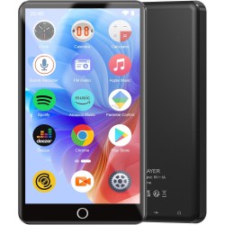 96go lecteur mp3 et mp4 bleutooth avec wifi, lecteur mp3 android avec spotify, audible, deezer, play store, 4,02" écran tactile 