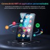 96go lecteur mp3 et mp4 bleutooth avec wifi, lecteur mp3 android avec spotify, audible, deezer, play store, 4,02" écran tactile 