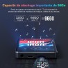 96go lecteur mp3 et mp4 bleutooth avec wifi, lecteur mp3 android avec spotify, audible, deezer, play store, 4,02" écran tactile 
