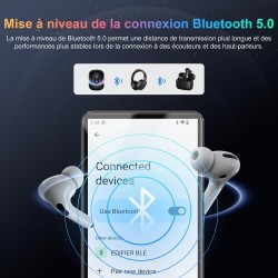 96go lecteur mp3 et mp4 bleutooth avec wifi, lecteur mp3 android avec spotify, audible, deezer, play store, 4,02" écran tactile 