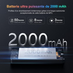 96go lecteur mp3 et mp4 bleutooth avec wifi, lecteur mp3 android avec spotify, audible, deezer, play store, 4,02" écran tactile 