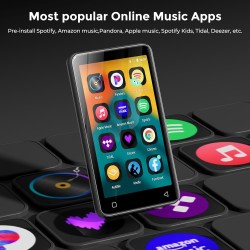 Innioasis 80go lecteur mp3 avec bleutooth et wifi, lecteur de musique mp3 et mp4 ave spotify,spotify kids, tidal, deezer, lecteu