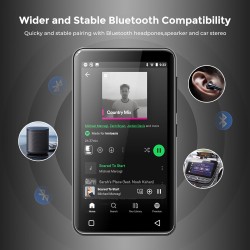 Innioasis 80go lecteur mp3 avec bleutooth et wifi, lecteur de musique mp3 et mp4 ave spotify,spotify kids, tidal, deezer, lecteu