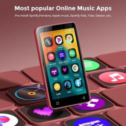 Innioasis 80go lecteur mp3 avec bleutooth et wifi, lecteur de musique mp3 et mp4 ave spotify,spotify kids, tidal, deezer, lecteu