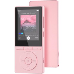 Lecteur mp3 64 go, mp3 bleutooth 5.3 avec haut-parleurs, lecteur musique, enregistreur vocal, radio fm, chaîne hi-fi, écouteurs,