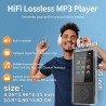 Lecteur mp3 64 go, mp3 bleutooth 5.3 avec haut-parleurs, lecteur musique, enregistreur vocal, radio fm, chaîne hi-fi, écouteurs,