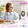Lecteur mp3 de 32 go pour enfants, avec bleutooth, lecteurs mp3 et mp4 avec haut-parleur, radio fm, enregistrements, alarme, chr