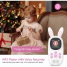 Lecteur mp3 de 32 go pour enfants, avec bleutooth, lecteurs mp3 et mp4 avec haut-parleur, radio fm, enregistrements, alarme, chr