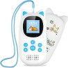 Lecteur mp3 bleutooth 5.0, oilsky 32go mp3 enfant avec batterie 750mah, qualité sonore hifi lecteur de musique avec haut-parleur
