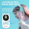 Lecteur mp3 bleutooth 5.0, oilsky 32go mp3 enfant avec batterie 750mah, qualité sonore hifi lecteur de musique avec haut-parleur