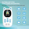 Lecteur mp3 bleutooth 5.0, oilsky 32go mp3 enfant avec batterie 750mah, qualité sonore hifi lecteur de musique avec haut-parleur