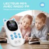 Lecteur mp3 bleutooth 5.0, oilsky 32go mp3 enfant avec batterie 750mah, qualité sonore hifi lecteur de musique avec haut-parleur