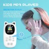 Lecteur mp3 bleutooth 5.0, oilsky 32go mp3 enfant avec batterie 750mah, qualité sonore hifi lecteur de musique avec haut-parleur