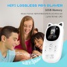 Lecteur mp3 bleutooth 5.0, oilsky 32go mp3 enfant avec batterie 750mah, qualité sonore hifi lecteur de musique avec haut-parleur