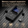 Lecteur mp3 bleutooth son hifi, mini baladeur mp3 avec radio fm, baladeur bleutooth, écouteurs inclus, possibilité d'insérer une