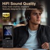 Lecteur mp3 bleutooth son hifi, mini baladeur mp3 avec radio fm, baladeur bleutooth, écouteurs inclus, possibilité d'insérer une
