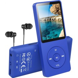 AGPTEK Mp3 Classique 16Go Ultra-Longue Autonomie jusqu'à 70 Heures de Lecture Musique avec Ecran de 1.8 Pouces, Petit Lecteur MP