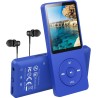 AGPTEK Mp3 Classique 16Go Ultra-Longue Autonomie jusqu'à 70 Heures de Lecture Musique avec Ecran de 1.8 Pouces, Petit Lecteur MP