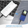 AGPTEK Mp3 Classique 16Go Ultra-Longue Autonomie jusqu'à 70 Heures de Lecture Musique avec Ecran de 1.8 Pouces, Petit Lecteur MP