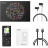 AGPTEK Lecteur MP3 16Go-Longue Autonomie jusqu'à 70 Heures de Lecteur de Musique avec Écran de 1.8 Pouces, Radio FM, Enregistrem