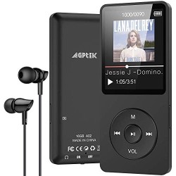 AGPTEK 32Go Mp3 Classique avec Haut-Parleur Lecteur Musique 70H Ultra-Longue Autonomie 1.8'' Écran Radio FM Enregistrement Petit