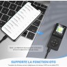 AGPTEK 32Go Mp3 Classique avec Haut-Parleur Lecteur Musique 70H Ultra-Longue Autonomie 1.8'' Écran Radio FM Enregistrement Petit