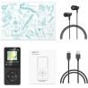 AGPTEK 32Go Mp3 Classique avec Haut-Parleur Lecteur Musique 70H Ultra-Longue Autonomie 1.8'' Écran Radio FM Enregistrement Petit