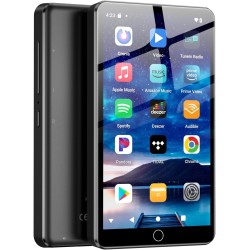 Lecteurs mp3 144 go avec bleutooth wifi, lecteurs mp4 2000 mah avec écran tactile 4 pouces et haut-parleur, lecteurs mp3 android